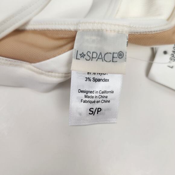 L*Space Sadie Bikini Top in Cream Size Small NWT - Picture 4 of 5